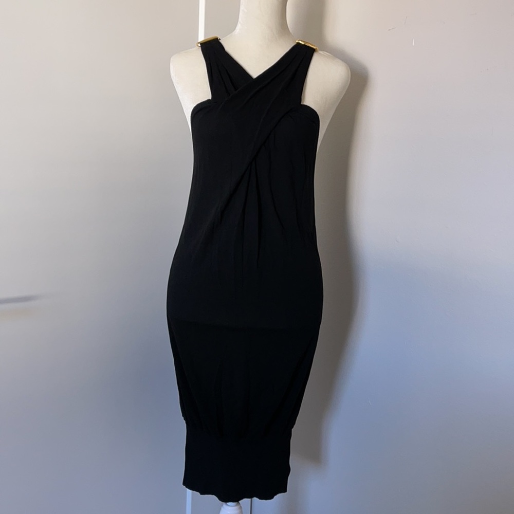 Roberto Cavalli Black Cocktail Dress